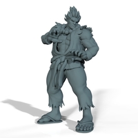 Street Fighter - AKUMA - Full Body and BUST (FIGHT STANCE) - Thumbnail 2