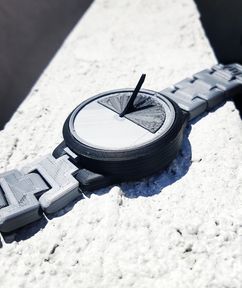 Mechanical Sun Dial Watch