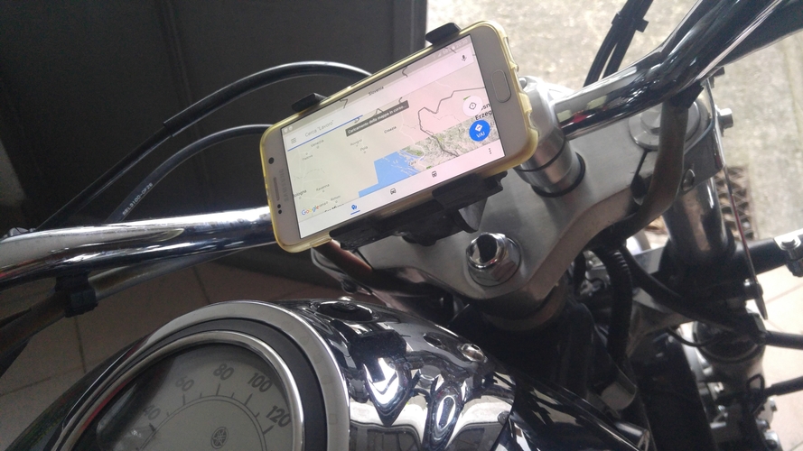 Mobile phone support for motorbike (NOT WATERPROOF!) 3D Print 156895