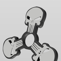 Small Punisher fidget spinner 3D Printing 156918