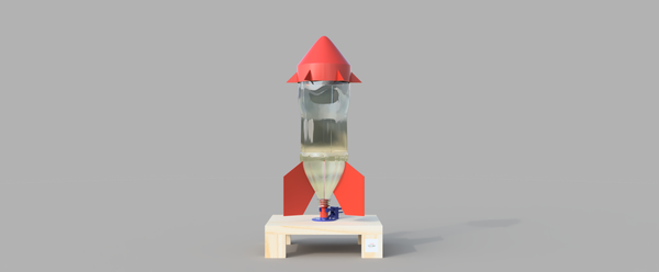Medium Water Bottle Rocket 3D Printing 156929