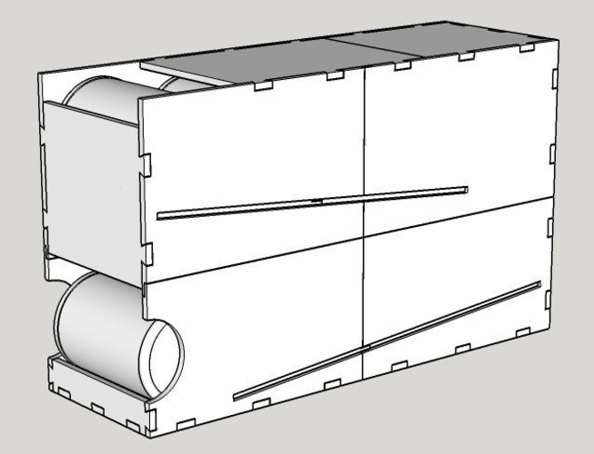 3D Printed FIFO Rolling Can Pantry Organizer by rebeltaz