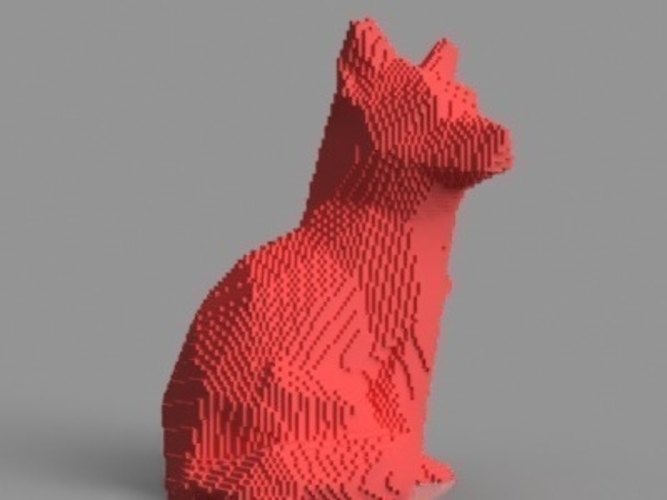 Voxel Fox 3D Print 156984