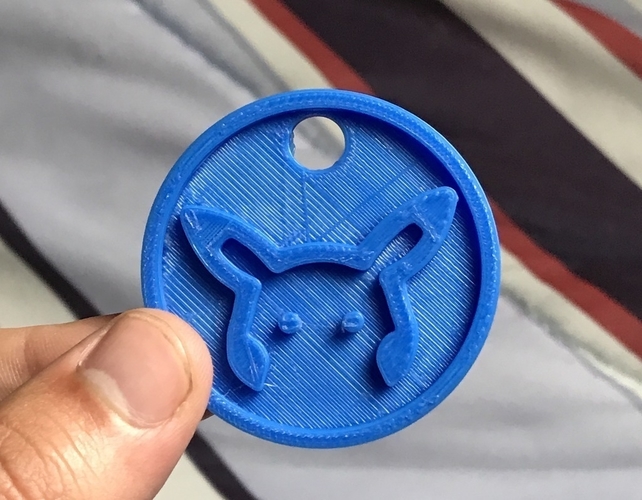 Pikachu Keychain 3D Print 156986