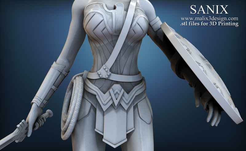 Female Stl Wonder Woman - STL files for 3D Printing - Pinshape