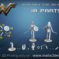 Wonder Woman - STL files for 3D Printing - Thumbnail 8