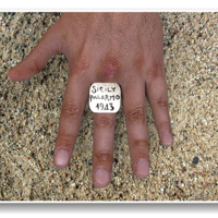 Replica of a us wwii Sicily campaign souvenir ring - Thumbnail 1