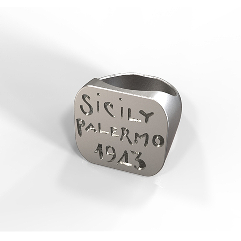 Replica of a us wwii Sicily campaign souvenir ring