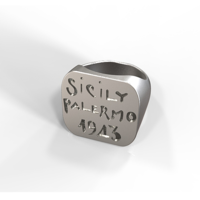 Small Replica of a us wwii Sicily campaign souvenir ring 3D Printing 157042
