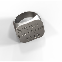 Replica of a us wwii Sicily campaign souvenir ring - Thumbnail 3