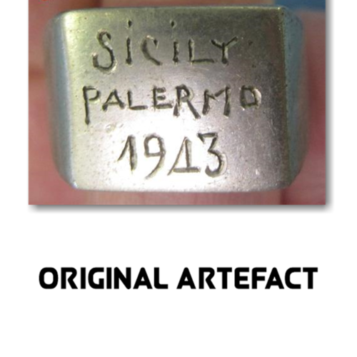 Replica of a us wwii Sicily campaign souvenir ring 3D Print 157044