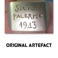 Replica of a us wwii Sicily campaign souvenir ring - Thumbnail 4