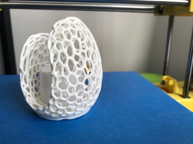 Easy Print Voronoi Tealight Candle Holder 3D Print 157245