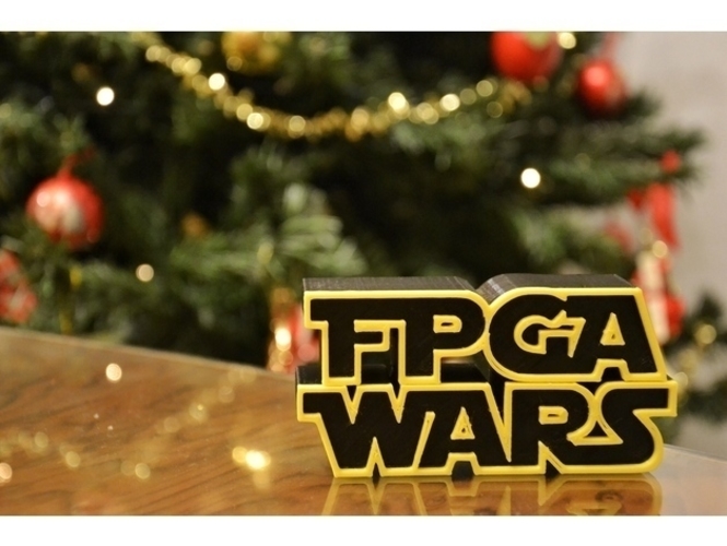 FPGA WARS Alternative logo STAR WARS 3D Print 157348