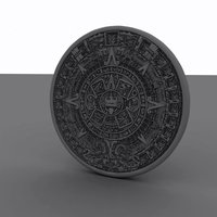 Small Aztec Calendar 3D Printing 15736