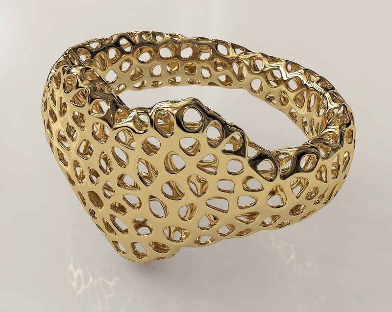 Voronoi Heart Bracelet