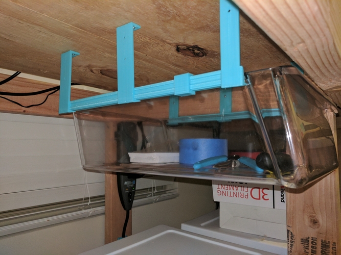 Rails for Reclaimed Refrigerator Drawer