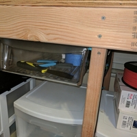 Rails for Reclaimed Refrigerator Drawer - Thumbnail 3