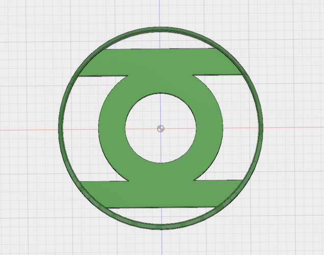 Green Lantern Corps Emblem 3D Print 157467