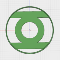 Small Green Lantern Corps Emblem 3D Printing 157467