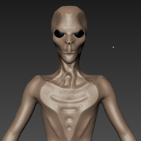 Alien Figurine Sculpt - Thumbnail 1