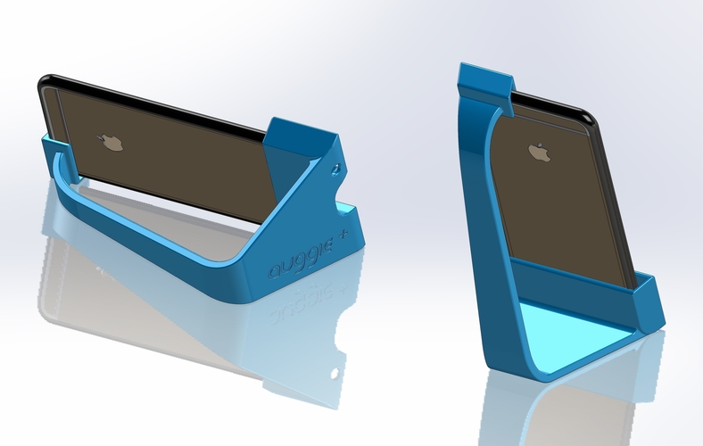 Auggie's Flippable iPhone 7 PLUS, 6+ or 6S+ cradle & amplifier 3D Print 157628