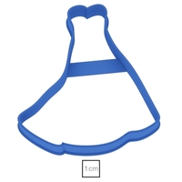 Small Dress wedding cookie cutter for professional 3D Printing 157725