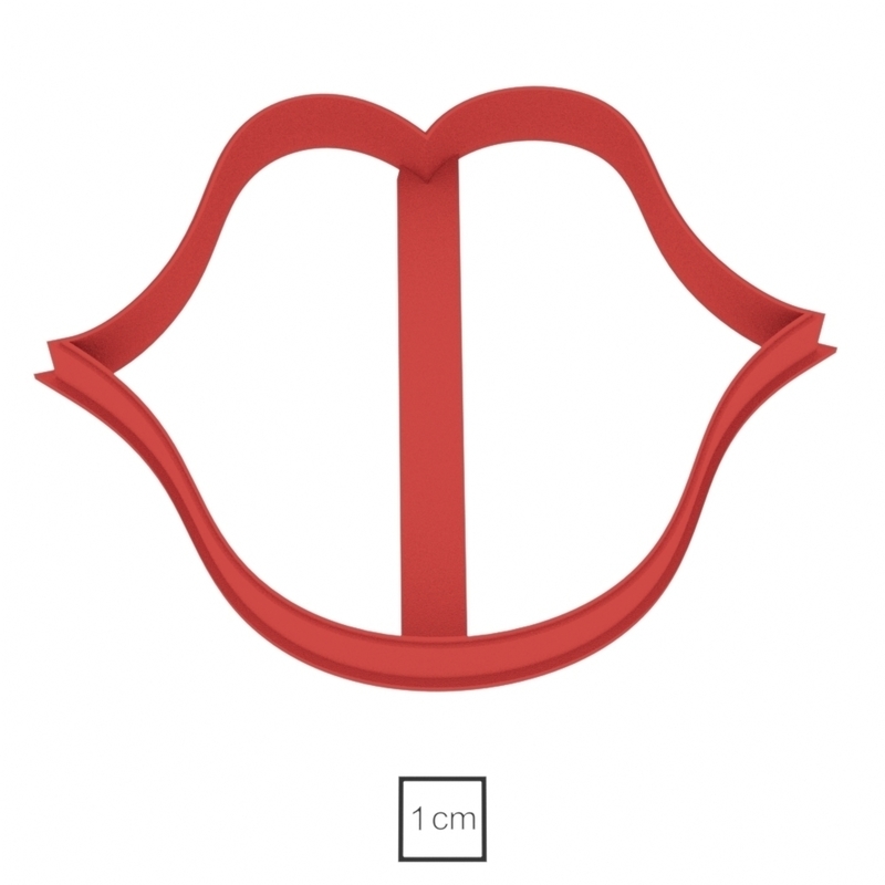 Plump lips cookie cutter for professional 