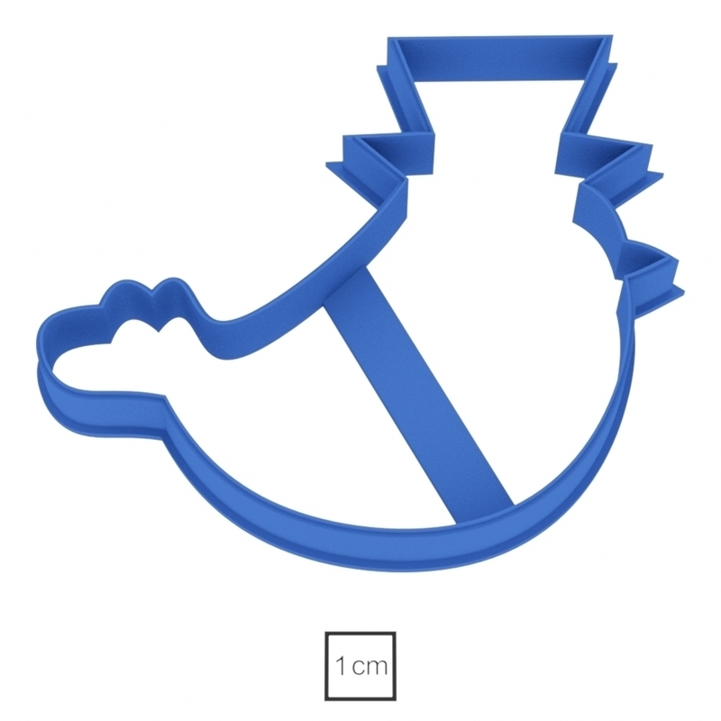 Bird in the hat cookie cutter for professional