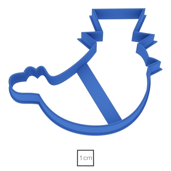 Bird in the hat cookie cutter for professional