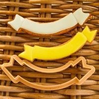 Greeting ribbon Professional cookie cutter - Thumbnail 4