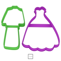 Set of costume and dress cookie cutter for professional - Thumbnail 6