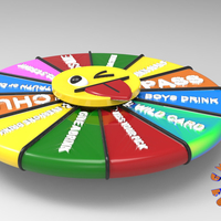 Small Fidget Spinner & Drinking Wheel Spinner Game 3D Printing 157812