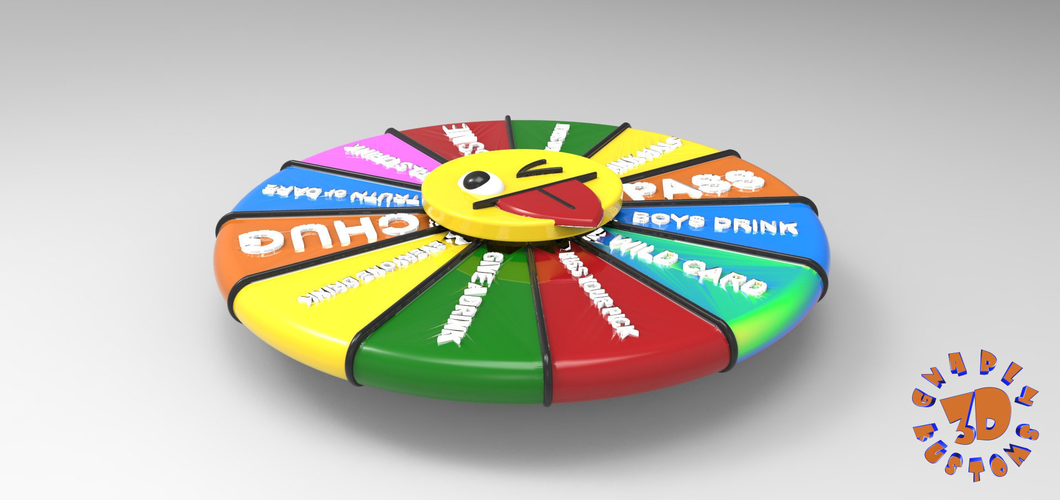 Fidget Spinner & Drinking Wheel Spinner Game 3D Print 157813