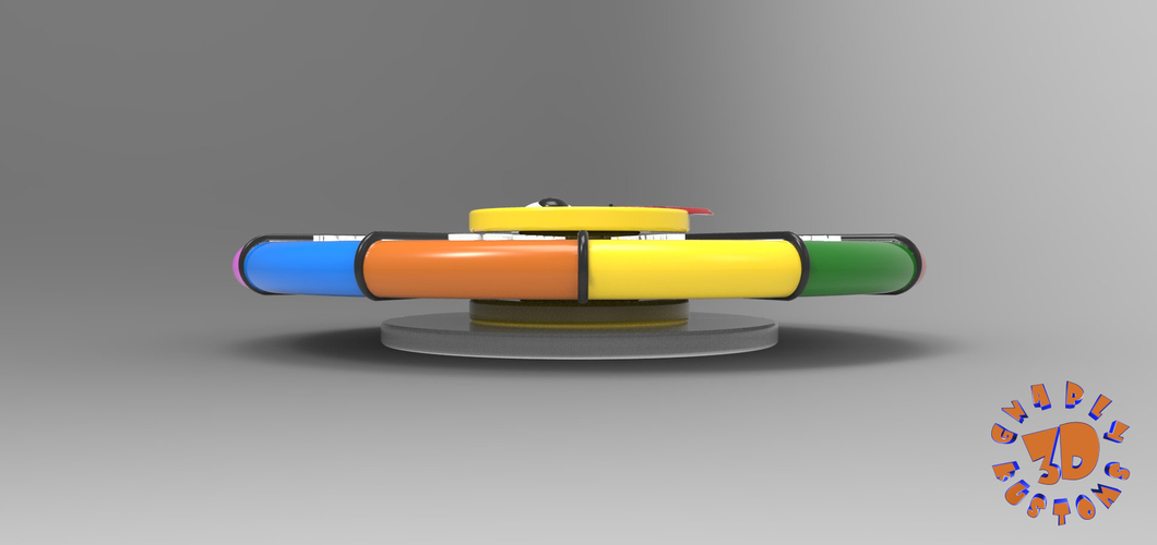 Fidget Spinner & Drinking Wheel Spinner Game 3D Print 157816