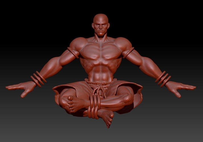 SF - Dhalsim -Floating and You Got Flame pose - Flame incl. 3D Print 157844