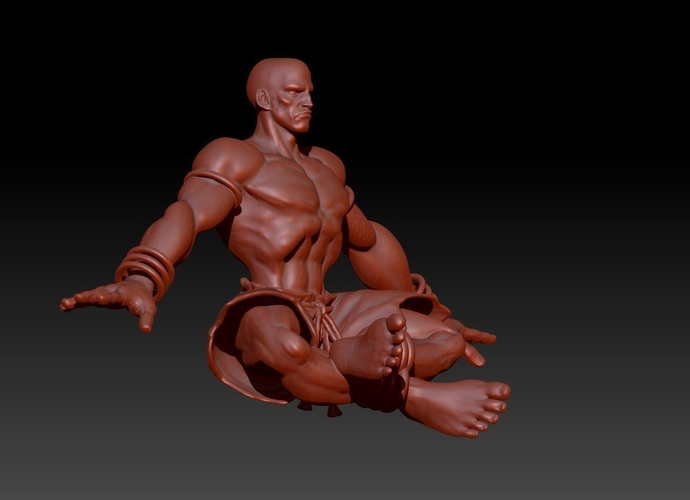 SF - Dhalsim -Floating and You Got Flame pose - Flame incl. 3D Print 157845