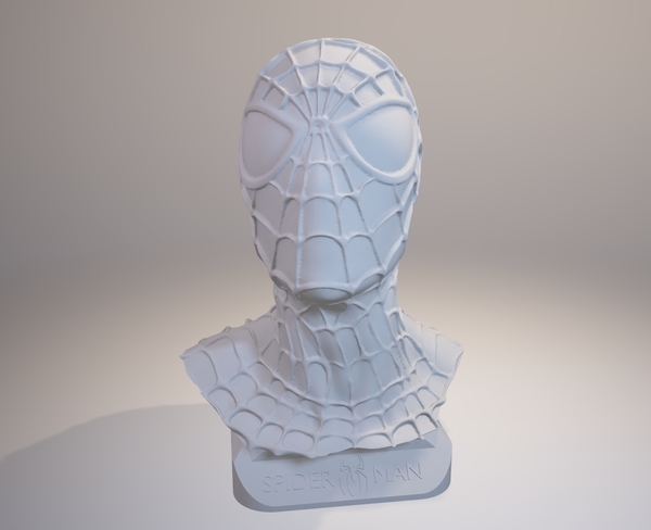 Medium Spiderman Bust 3D Printing 157900