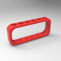 Small test tube rack (physical) 6 tube 3D Printing 157914