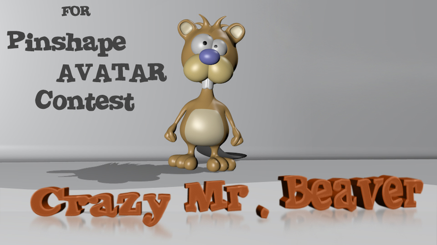 Crazy Mr. Beaver - Avatar 3D Print 157932