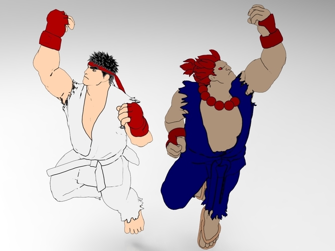 RYU - Shoryuken  3D Print 158060