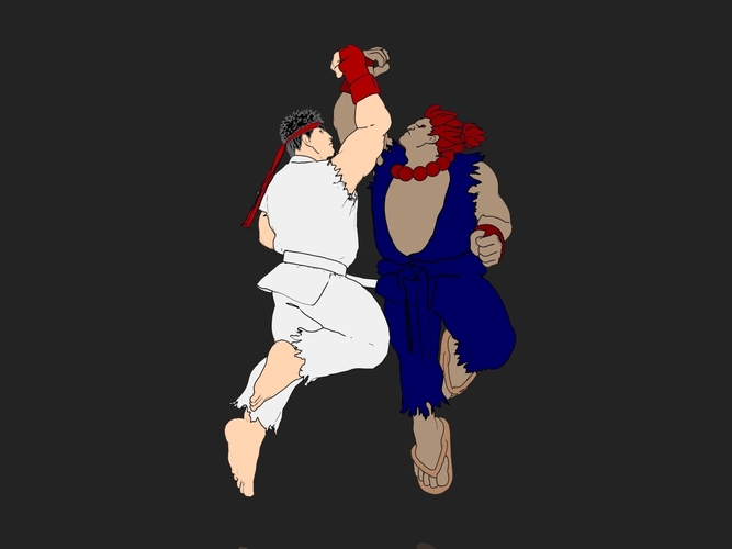 RYU - Shoryuken  3D Print 158062