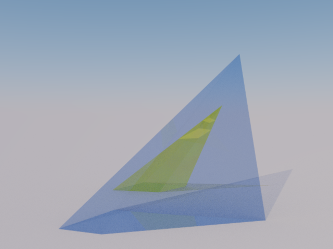 Intersection of 2 Pyramids 3D Print 158077