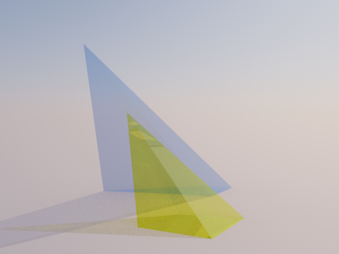 Intersection of 2 Pyramids 3D Print 158079