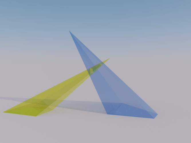 Intersection of 2 Pyramids 3D Print 158080