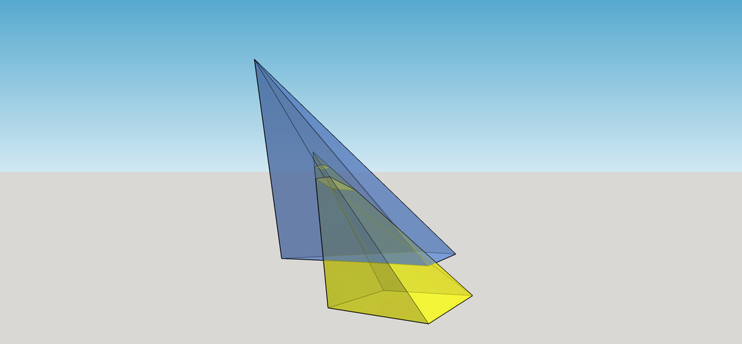 Intersection of 2 Pyramids 3D Print 158085