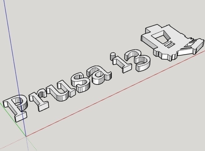 Prusa i3 Logo lettering 3D Print 158155
