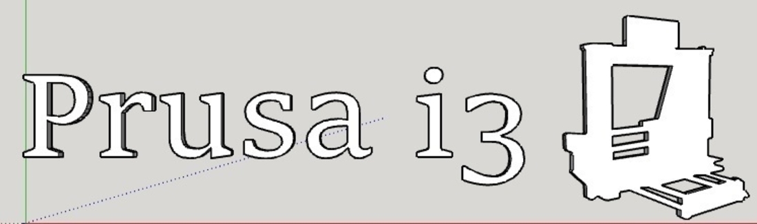Prusa i3 Logo lettering 3D Print 158156