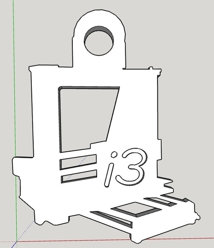 Prusa i3 key ring