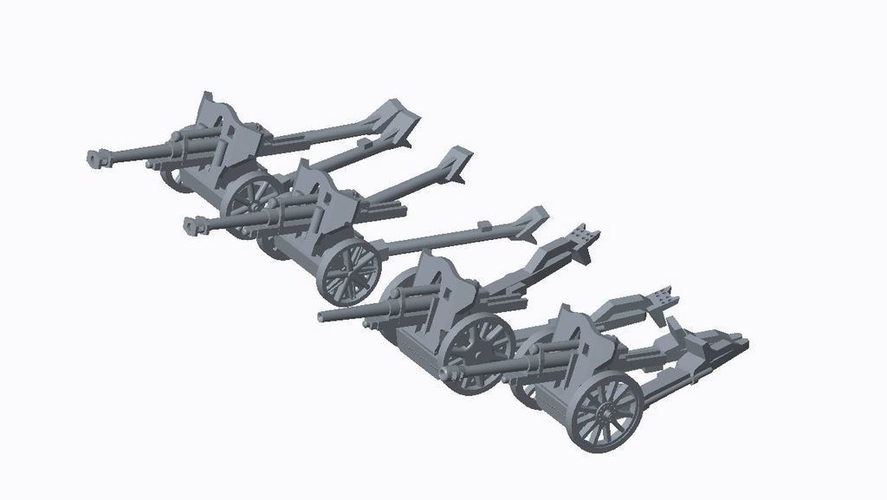 German Artillery Pack  3D Print 158248